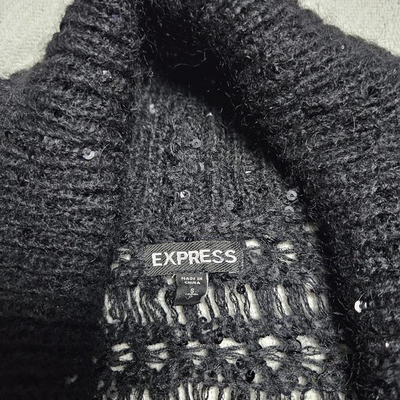 Express sweater shawl black size small - Picture 6 of 10